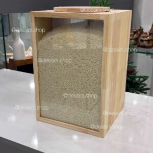 سرویس حبوبات چوب و شیشه – جا-برنج-10-کیلیویی