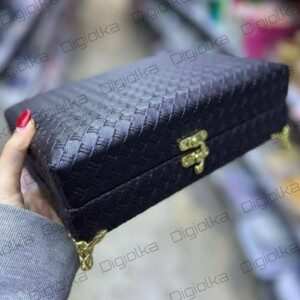 ست کامل نخ سوزن با باکس چرمی – مشکی