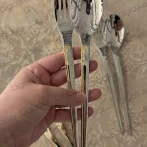 سرویس قاشق چنگال 30 نفره استیل – 288g