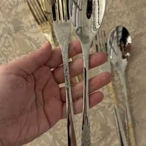 سرویس قاشق چنگال 30 نفره استیل – 4400s