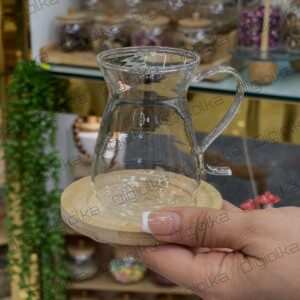 فنجان نعلبکی دسته s بامبو
